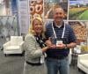Crystal Willey, baking industry sales director, presents Cambridge Engineered Solutions’ Partners in Outstanding Equipment Manufacturing award to Patrick Betson, Krispy Kreme Doughnut’s Director of Equipment Manufacturing on Tuesday, October 11 at the International Baking Industry Exposition in Last Vegas.